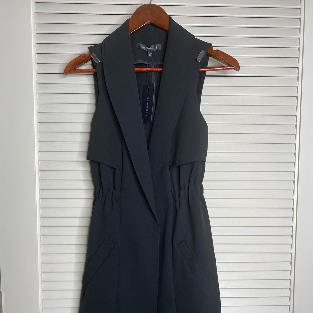 Black jacket vest